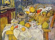 Stilleben mit Fruchtekorb Paul Cezanne